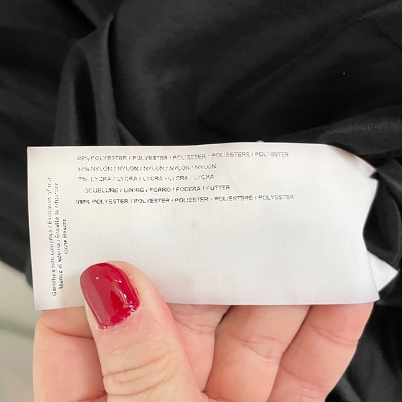 Joseph Ribkoff Y2K Trench coat Bubble hem Mobwife Oversized pockets Black Sz 12 - Picture 10 of 14